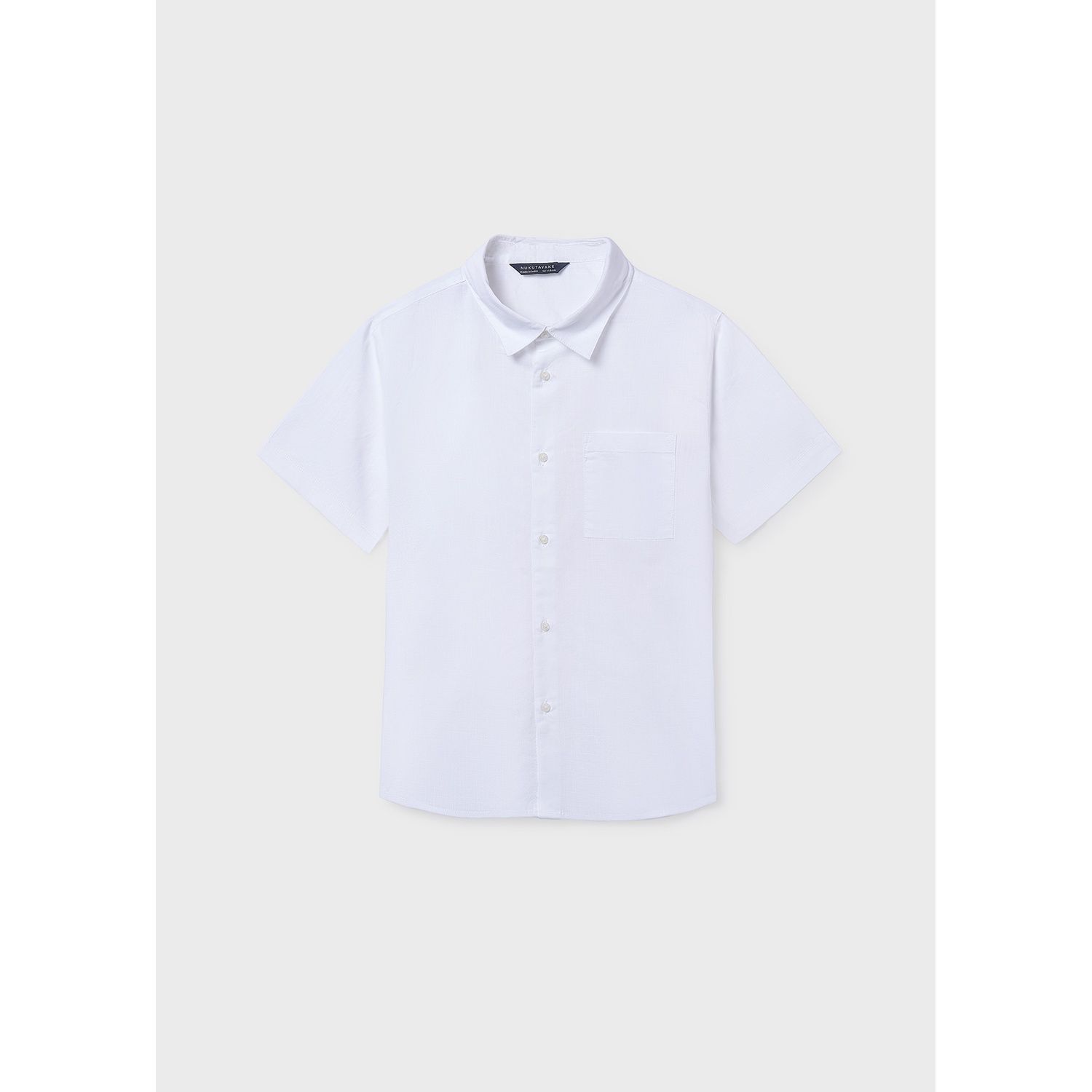 WHITE SHIRT SHORT SLEEVE W/POCKET / 6172-088