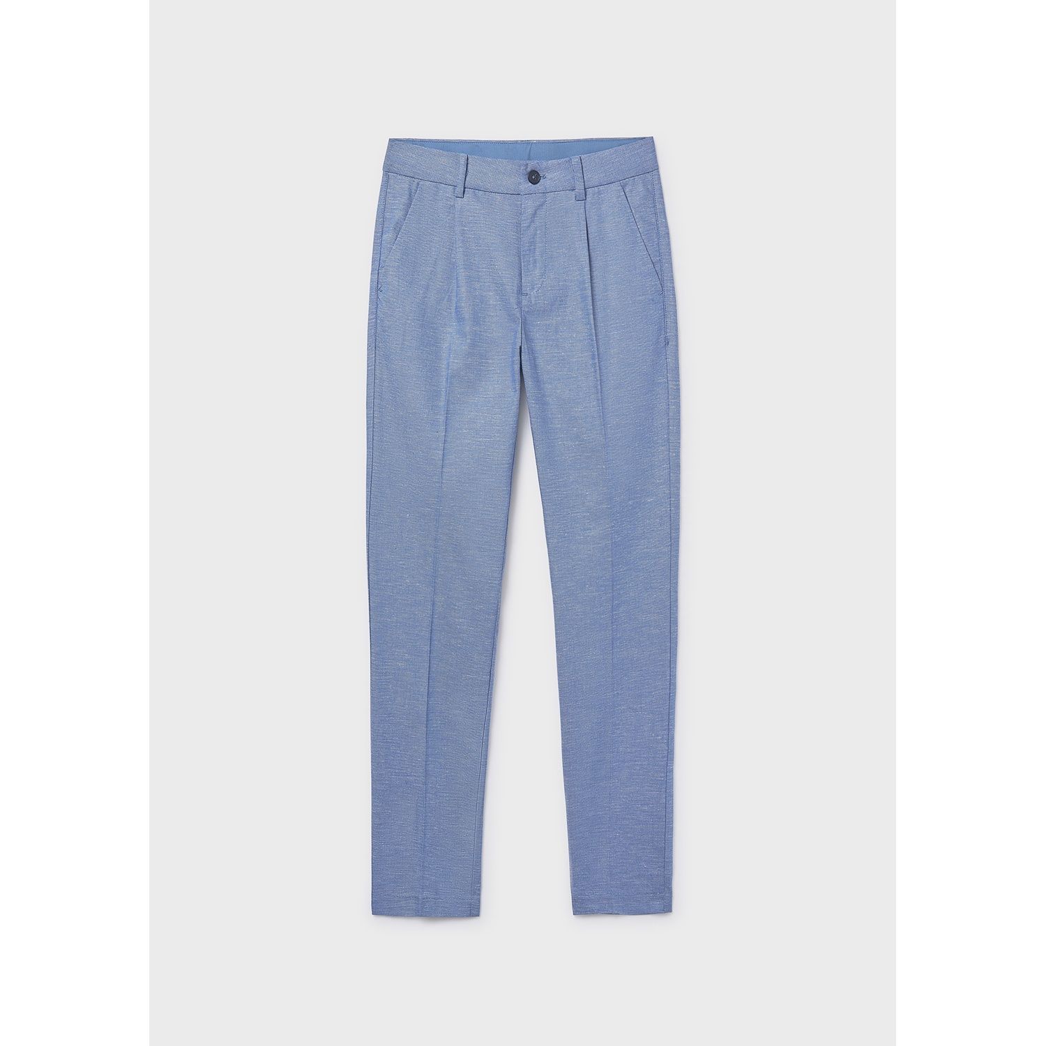 INDIGO BLUE LINEN PANT CHINO TAILORING / 6562-017