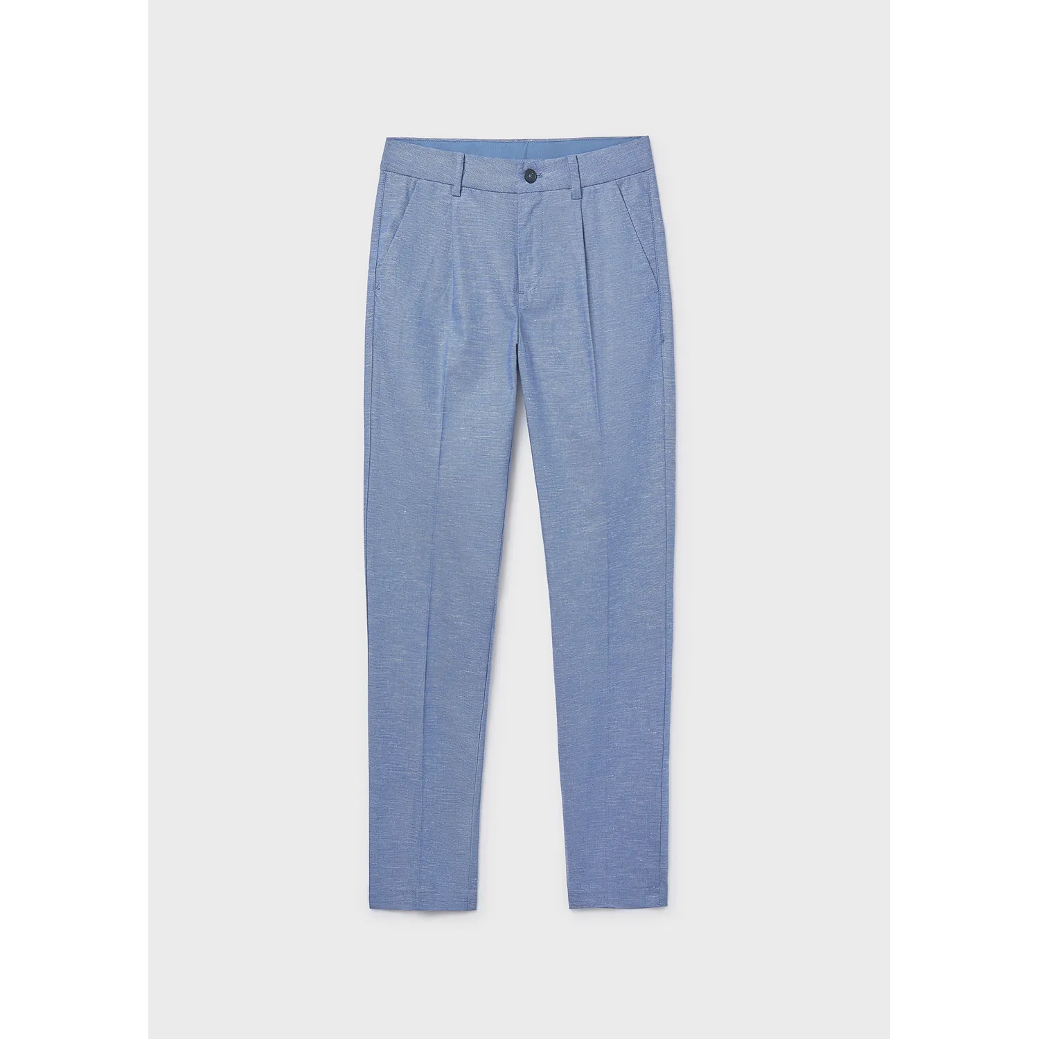 INDIGO BLUE LINEN PANT CHINO TAILORING / 6562-017