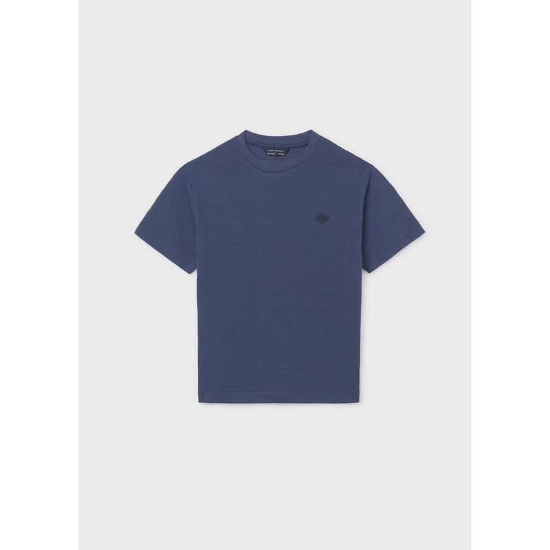 ATLANTIC BLUE TSHIRT SHORT SLEEVE STRIPE EFFECT / 6029-011