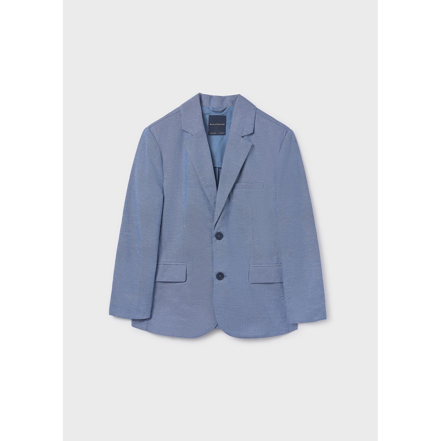 INDIGO BLUE LINEN JACKET 2 BUTTONS / 6413-065 INDIGO BLUE LINEN JACKET 2 BUTTONS / 6413-065