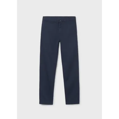 NAVY CHINO PANT RELAXED FIT / 6564-086