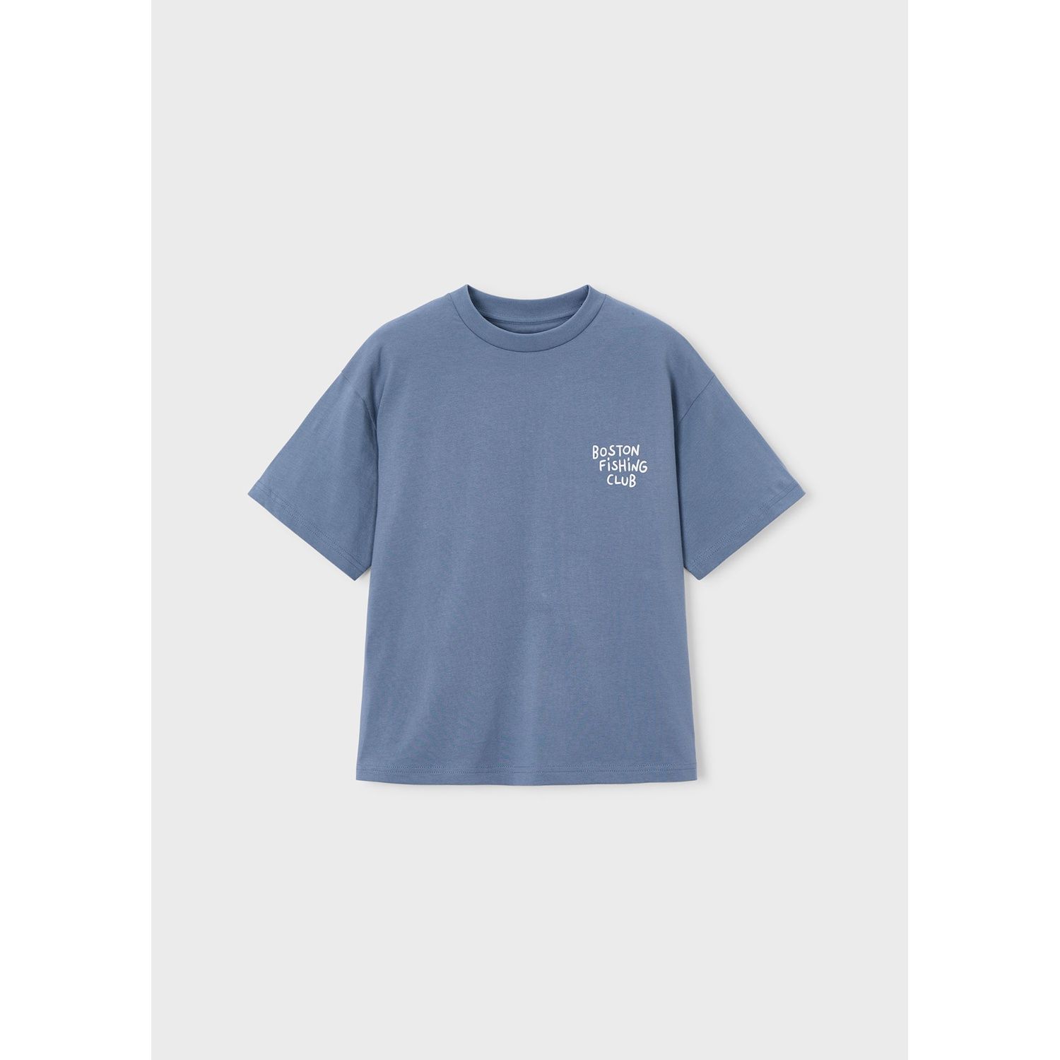 GREY BLUE TSHIRT SHORT SLEEVE FISHING CLUB / 6042-405
