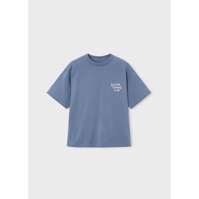 GREY BLUE TSHIRT SHORT SLEEVE FISHING CLUB / 6042-405