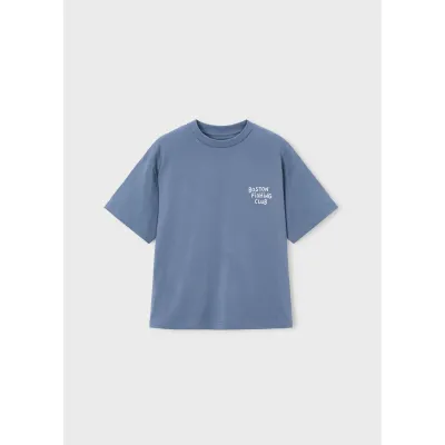 GREY BLUE TSHIRT SHORT SLEEVE FISHING CLUB / 6042-405