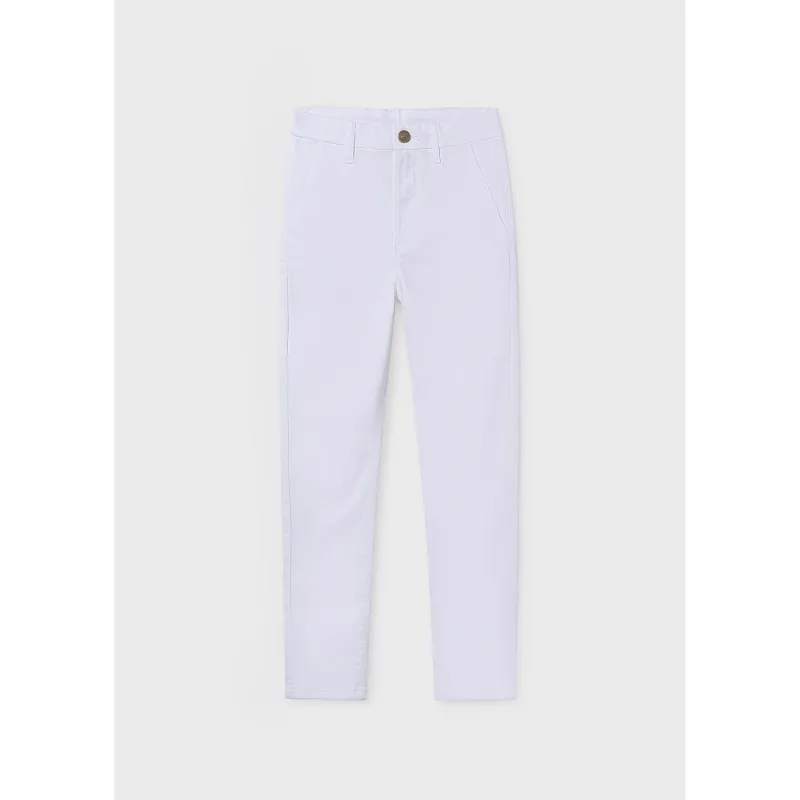 WHITE PANT CHINO SLIM / 530-034