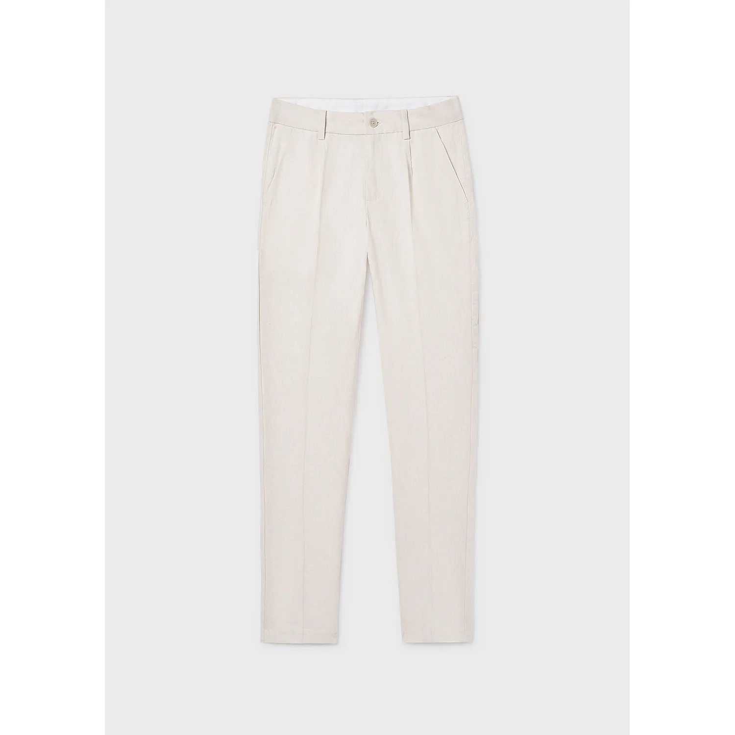 BEIGE LINEN PANT CHINO TAILORING / 6562-016
