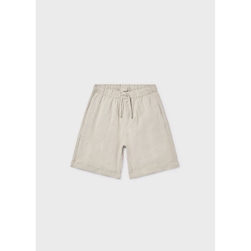 BEIGE SHORTS ELASTIC WAIST & CUFF / 6215-076