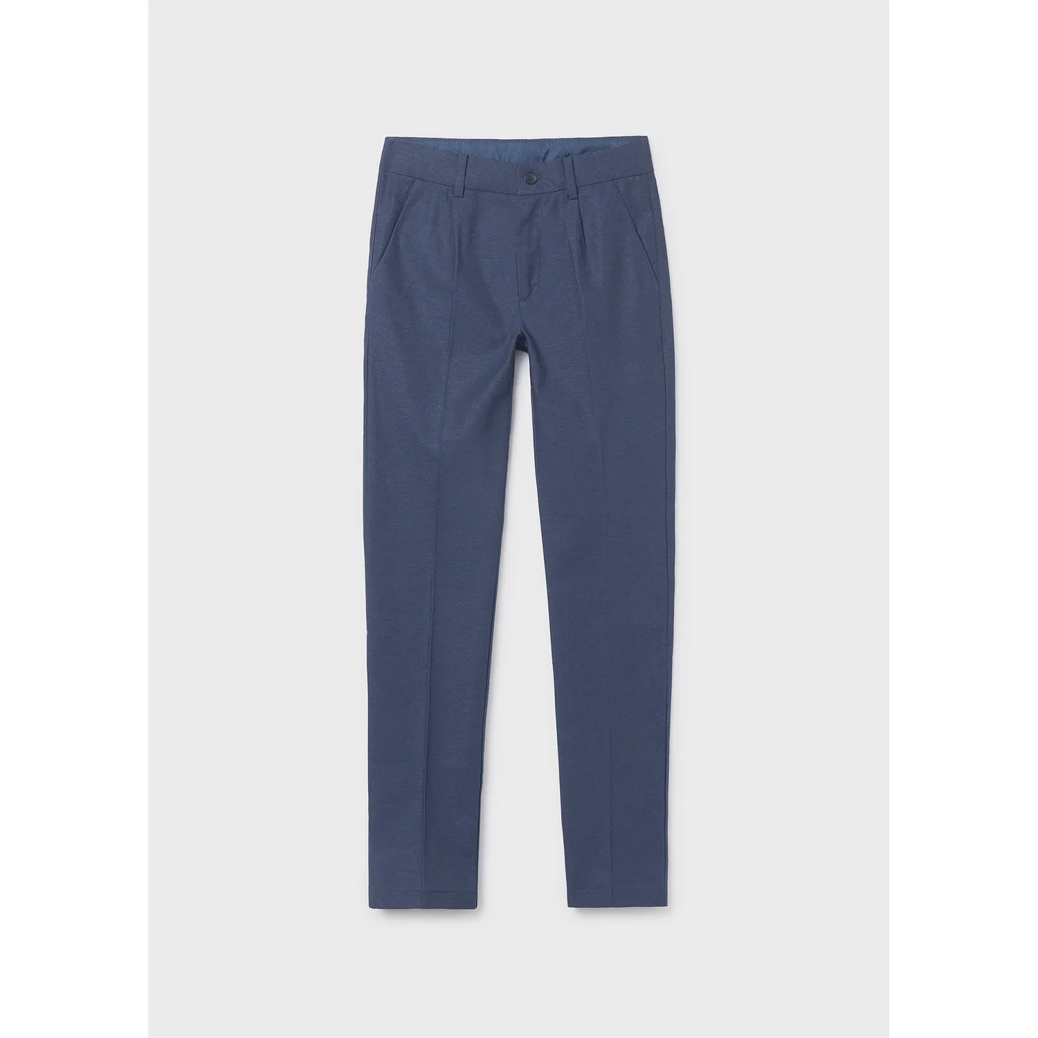 NAVY LINEN PANT CHINO TAILORING / 6562-018