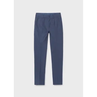 NAVY LINEN PANT CHINO TAILORING / 6562-018 NAVY LINEN PANT CHINO TAILORING / 6562-018