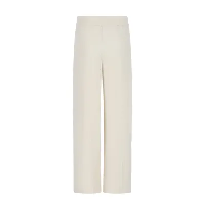 CREAM PANT DRESSY RHINESTONE BUTTON TRIM / C511-5600-005