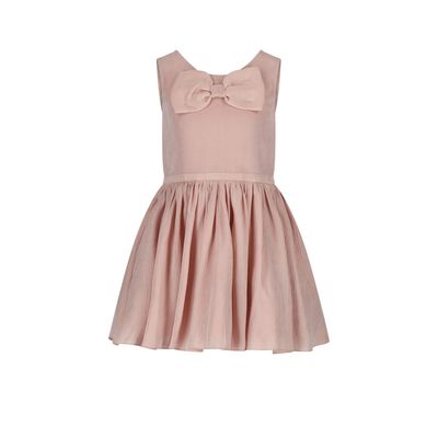 PINK DRESS SHIMMER BOW TRIM SLEEVELESS / C511-5810-228