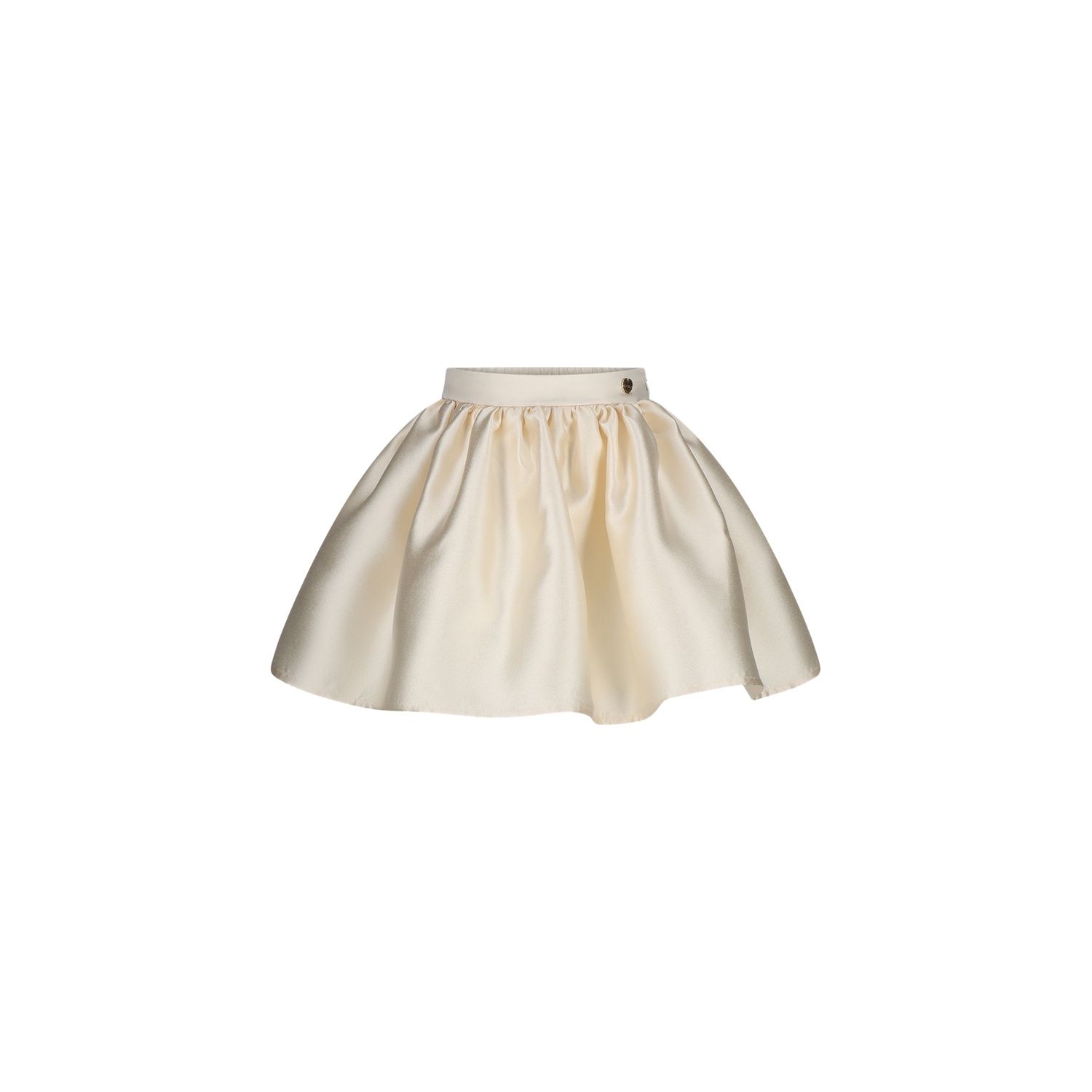 CREAM PLEATED SKIRT TAFFETTA / C511-5730-007