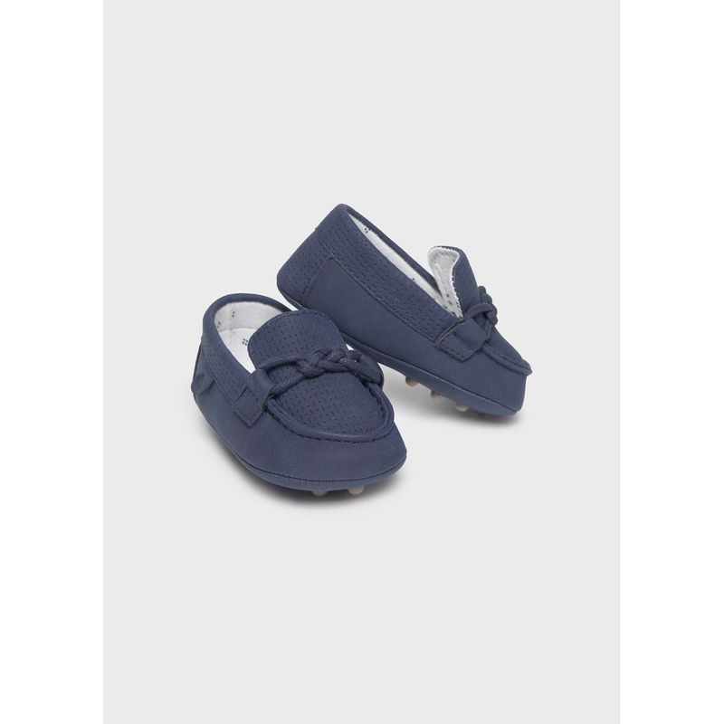 NAVY SHOE MOCCASIN VELOUR LIKE / 9083-095