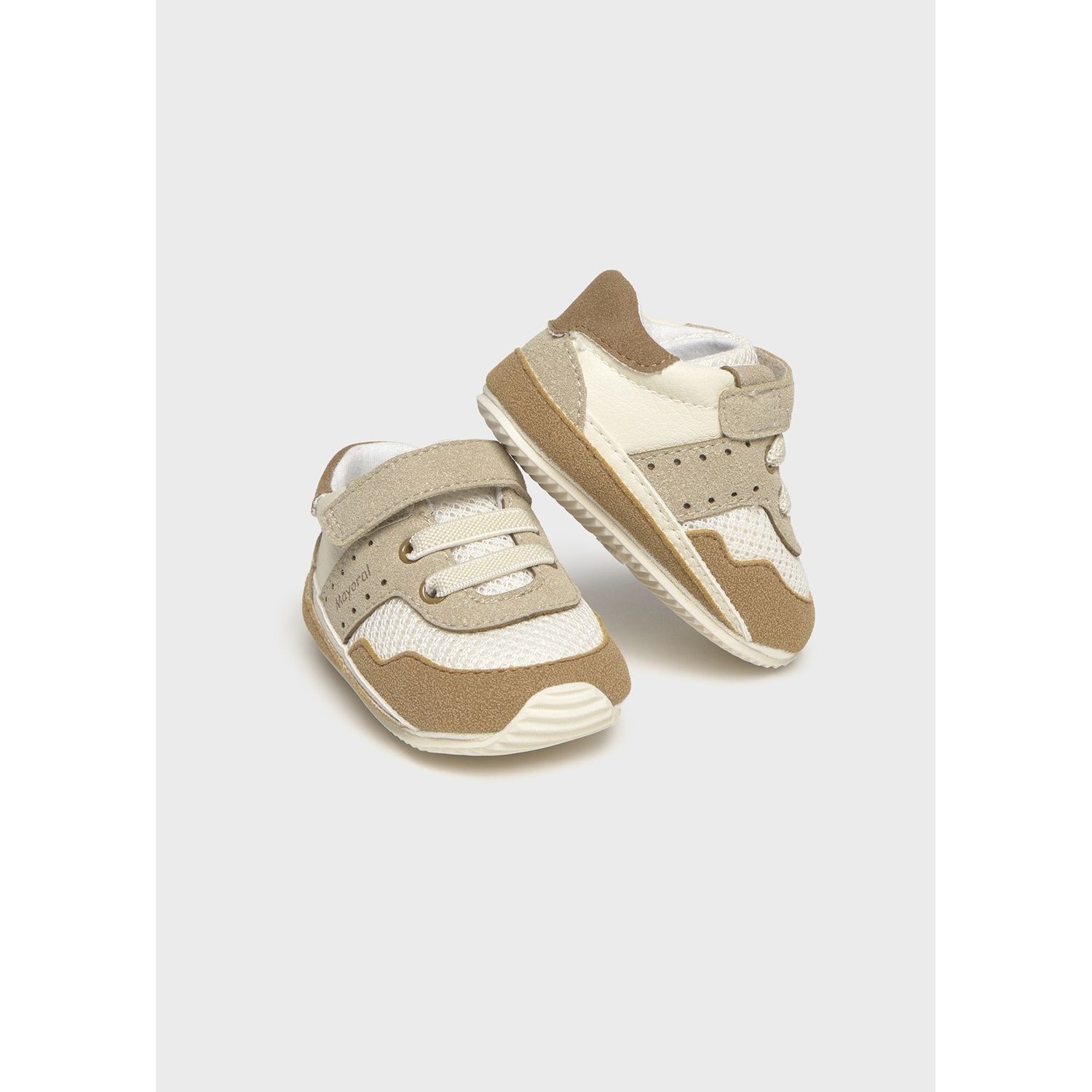 BROWN/BEIGE/CREAM SHOE IMITATION LACES / 9087-021