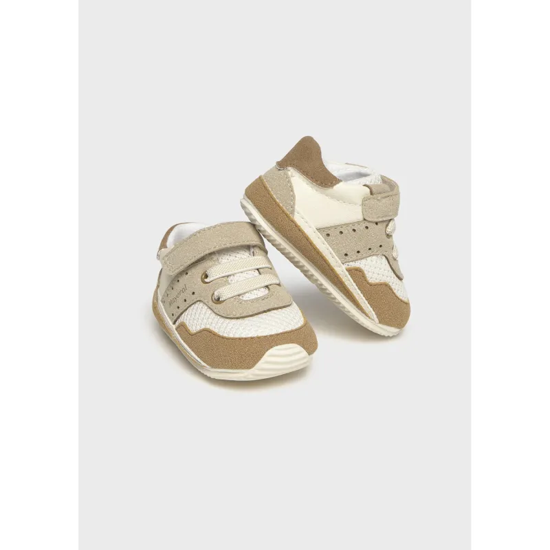 BROWN/BEIGE/CREAM SHOE IMITATION LACES / 9087-021