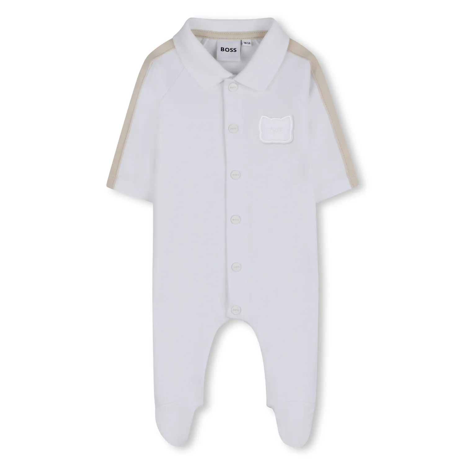 WHITE SLEEPER BEIGE TRIM FRONT CLOSURE / J53041-109
