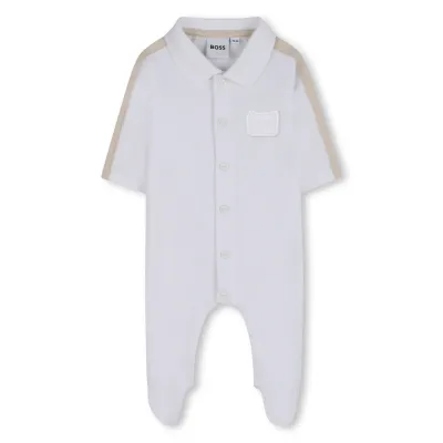 WHITE SLEEPER BEIGE TRIM FRONT CLOSURE / J53041-109