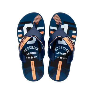 BLUE THONG SANDAL SUPERIOR LEAGUE ORANGE TRIM / 83859-BP780