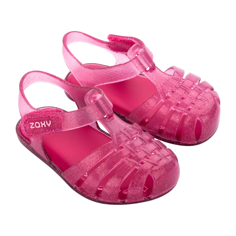 DARK PINK GLITTER SANDAL ZAXY BABY / 83641-BL438
