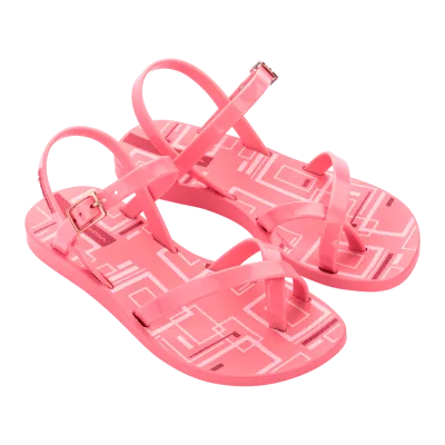 PINK SANDAL RED TRIM RUBBER SOLE / 83534-BL774
