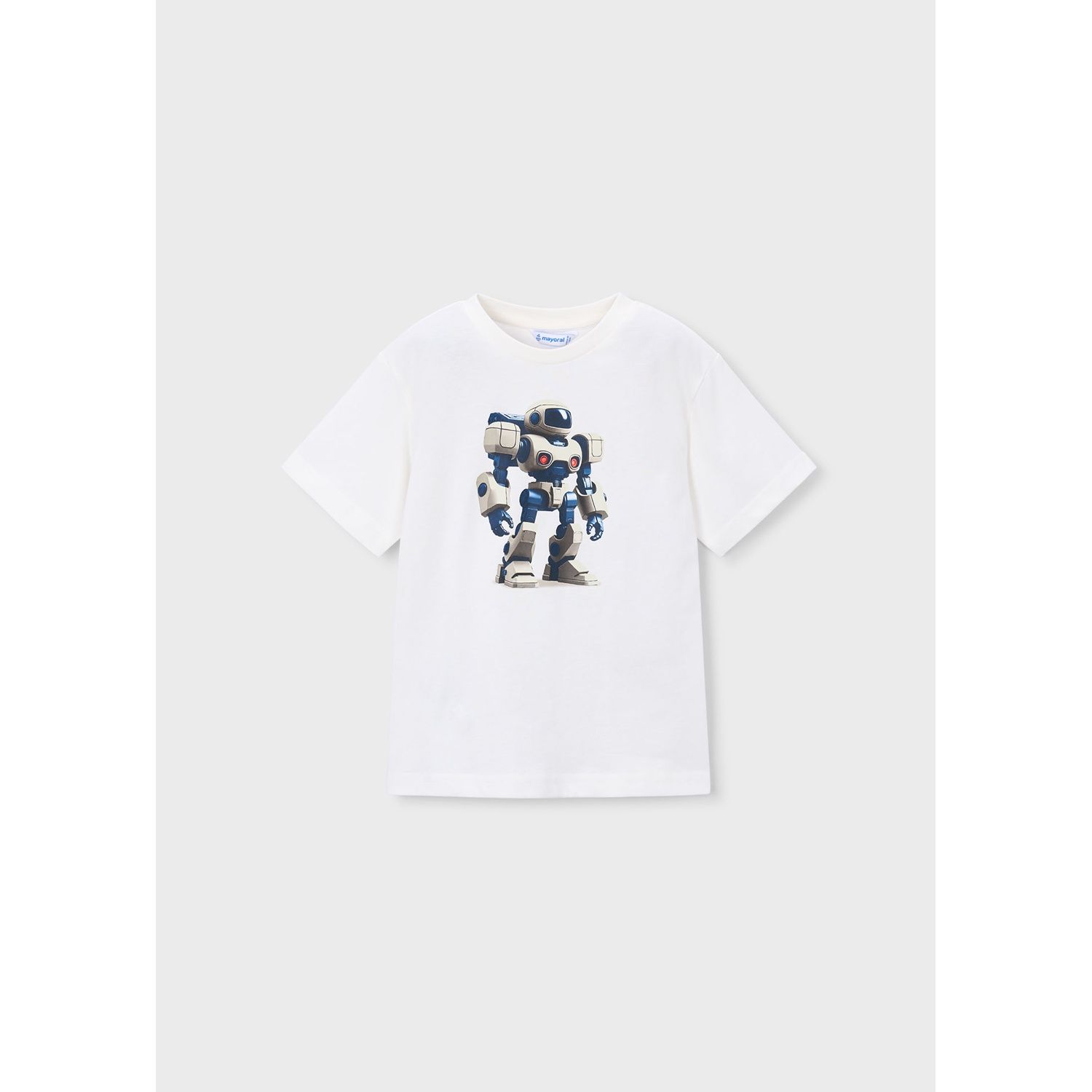 CREAM TSHIRT SHORT SLEEVE TRANSFORMER PRINT / 3066-044