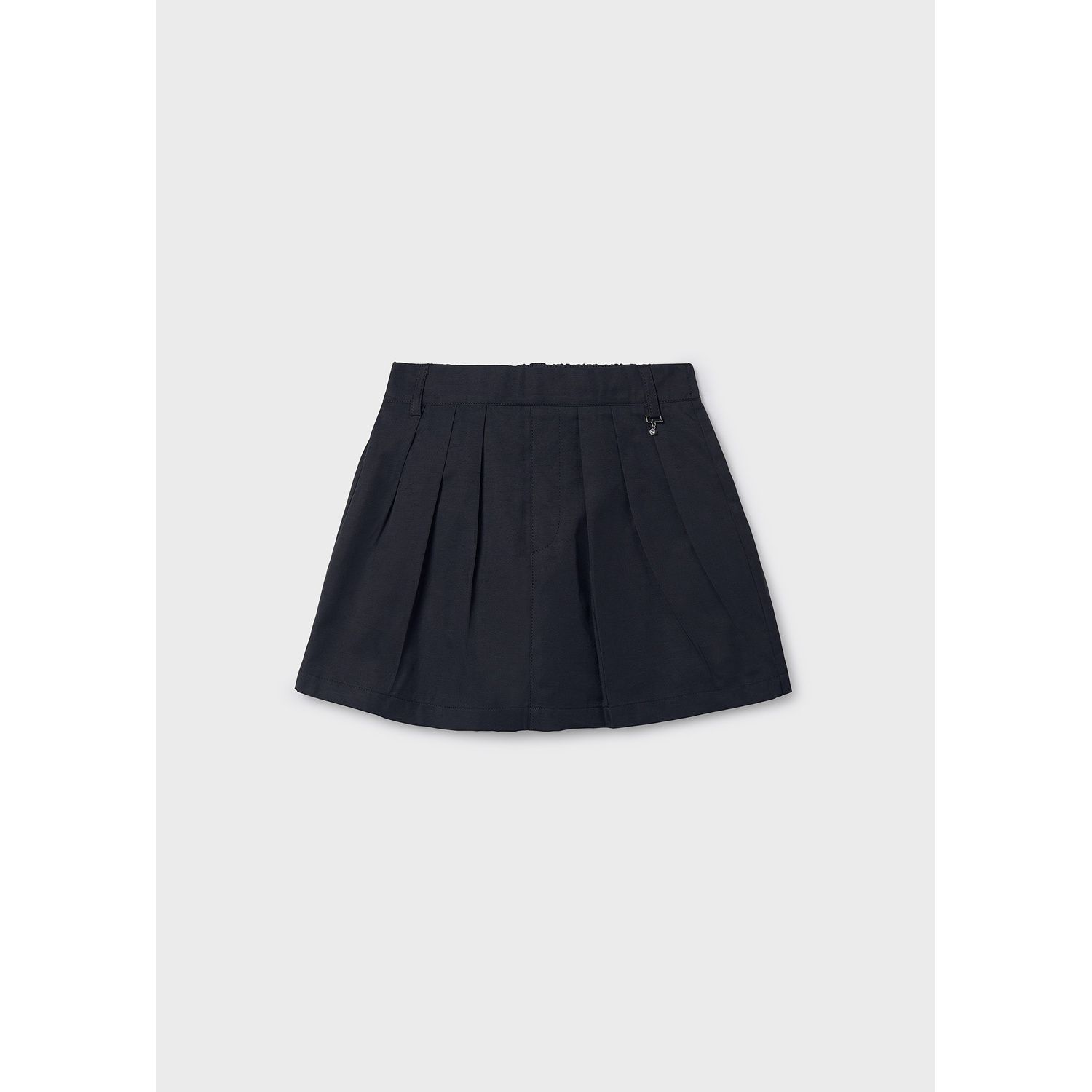 BLACK GABARDINE SKORT / 6902-035