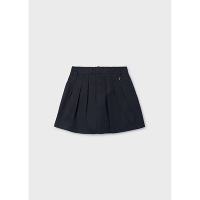 BLACK GABARDINE SKORT / 6902-035