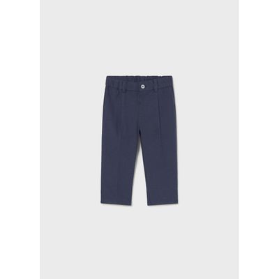NAVY LINEN PANT CHINO TAILORING / 1517-052