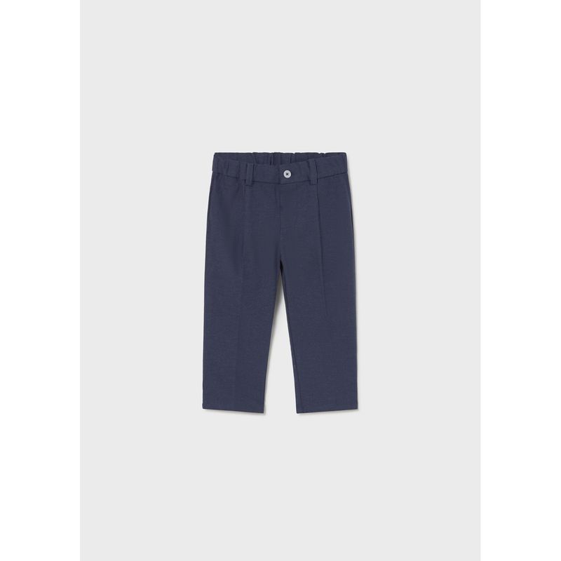 NAVY LINEN PANT CHINO TAILORING / 1517-052