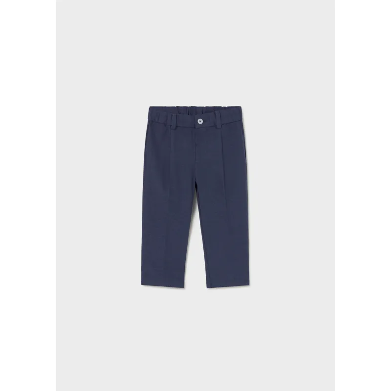 NAVY LINEN PANT CHINO TAILORING / 1517-052