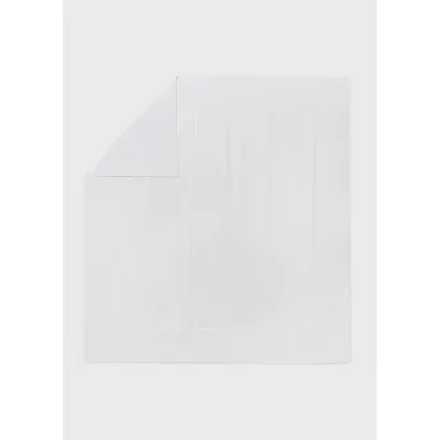 WHITE KNIT BLANKET / 9019-088