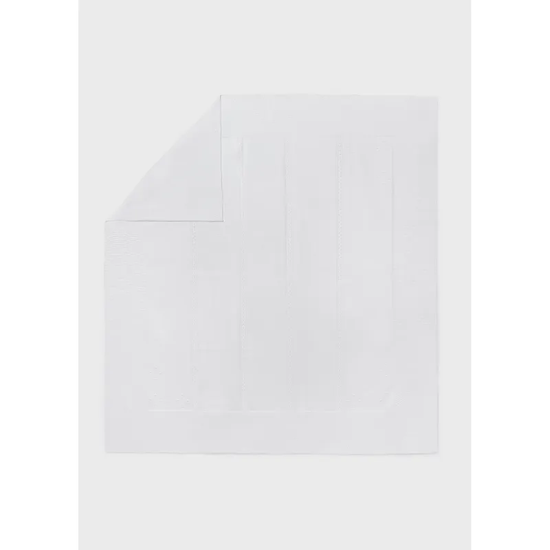 WHITE KNIT BLANKET / 9019-088