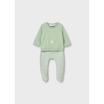 2PC GREEN LEG WARMER SET 9-18M NO FEET / 1599-024