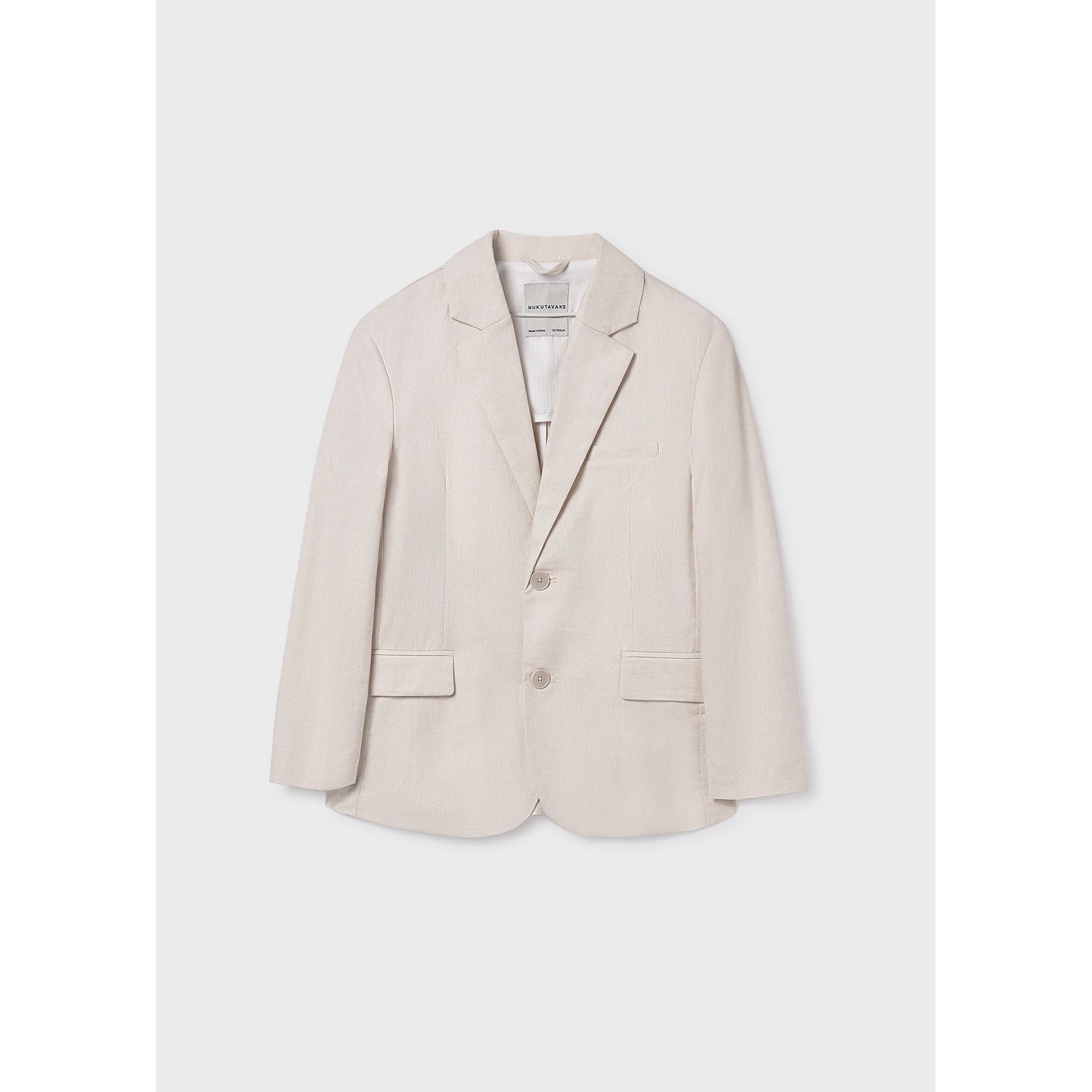BEIGE LINEN JACKET / 6413-063