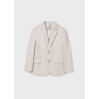 BEIGE LINEN JACKET / 6413-063