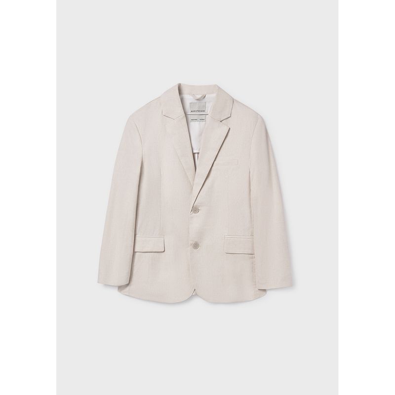 BEIGE LINEN JACKET / 6413-063