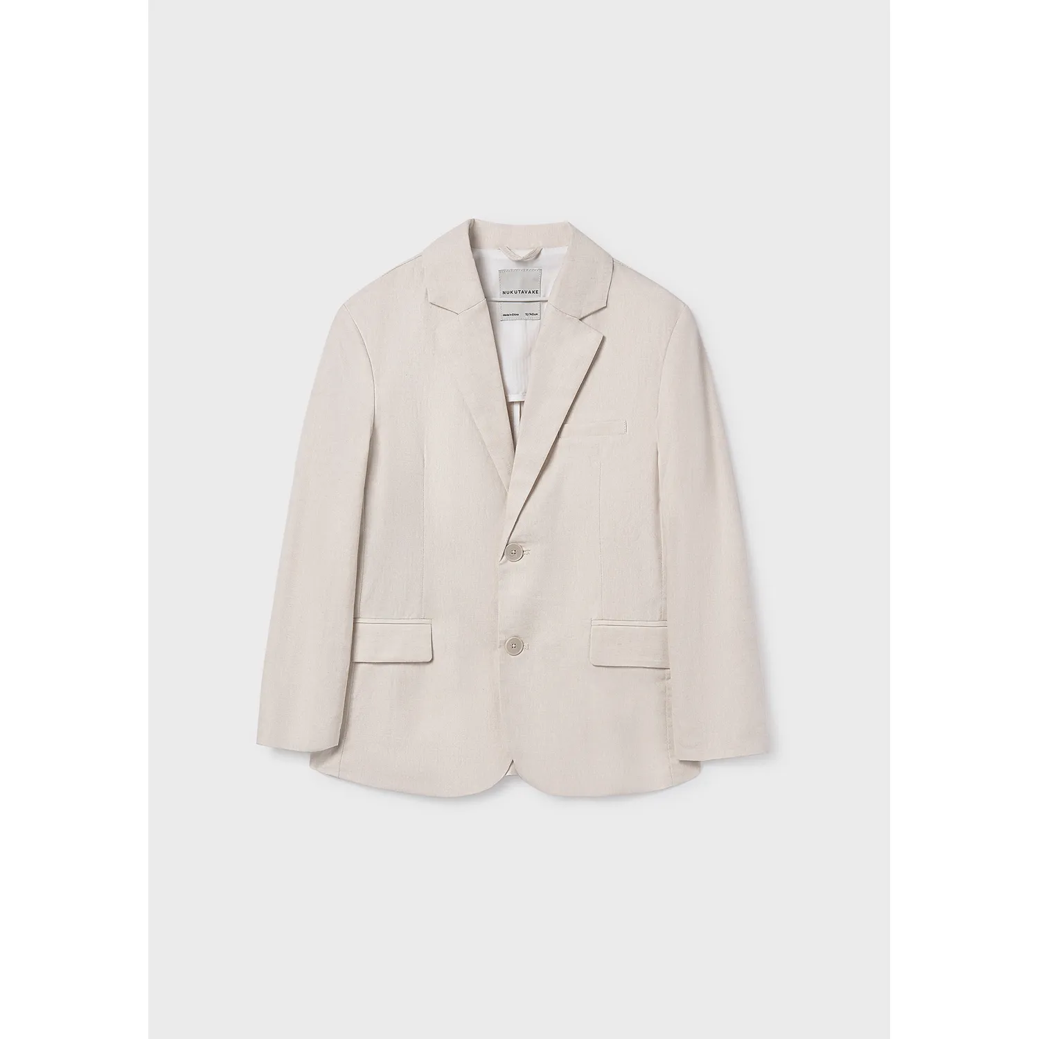 BEIGE LINEN JACKET / 6413-063