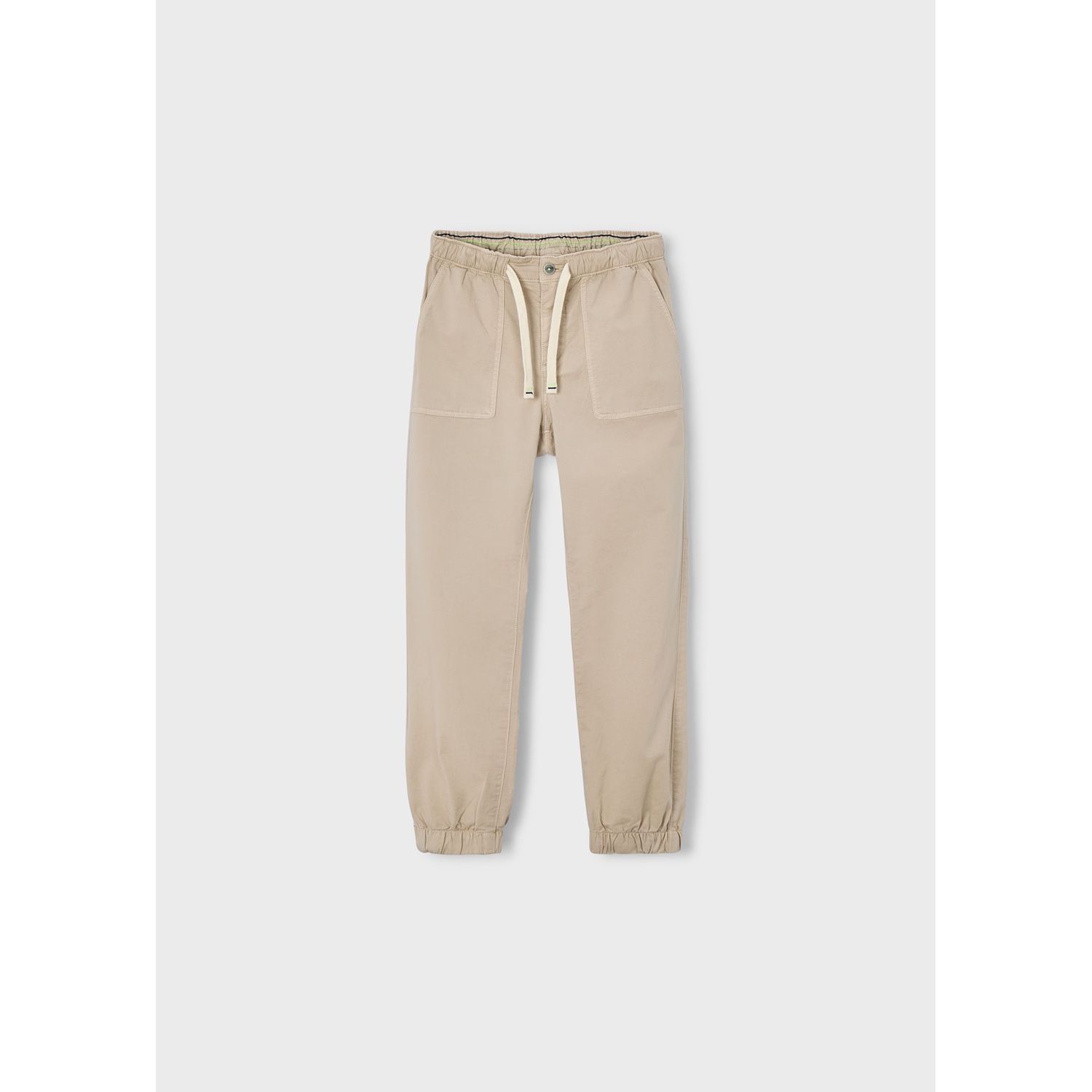 TAUPE JOGGER PANT PULL TIE WAIST / 6574-307