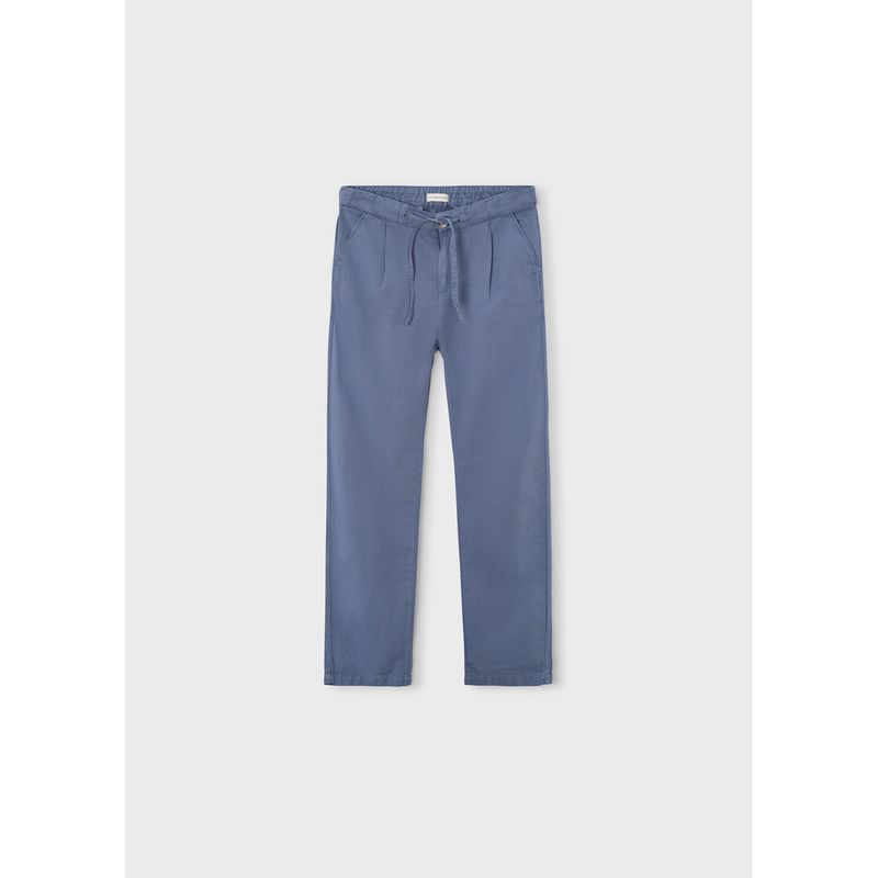 BLUE GREY LINEN PANT / 6572-405