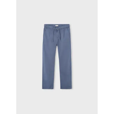 BLUE GREY LINEN PANT / 6572-405