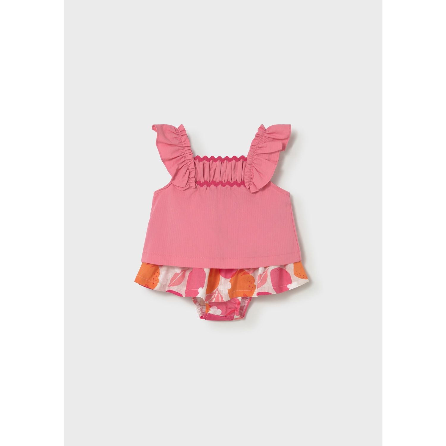 PINK & FLORAL SKIRT SET / 1932-074