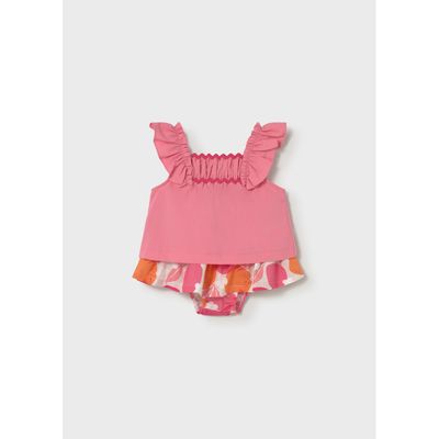 PINK & FLORAL SKIRT SET / 1932-074
