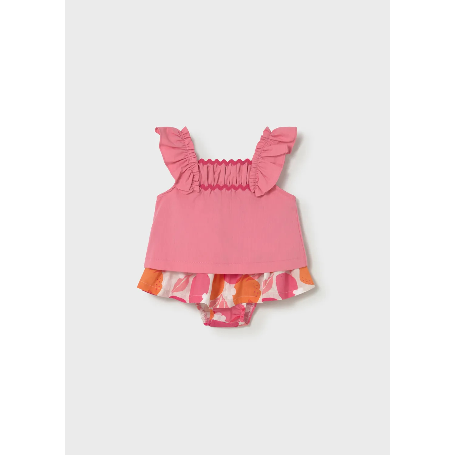 PINK & FLORAL SKIRT SET / 1932-074