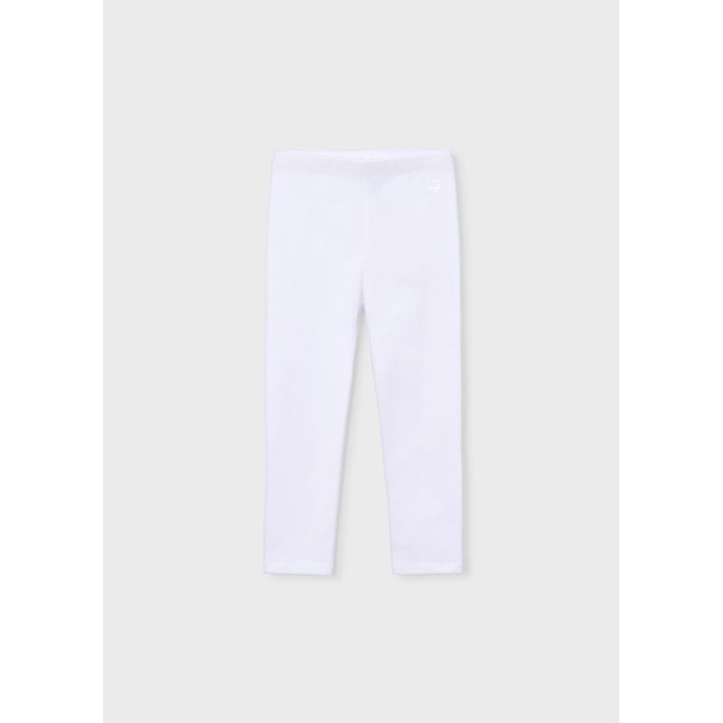 WHITE LONG LEGGINGS BASIC / 748-039