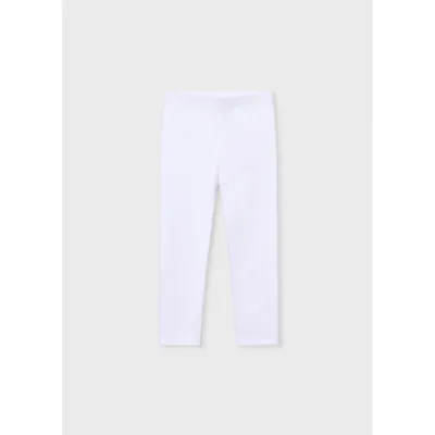 WHITE LONG LEGGINGS BASIC / 748-039