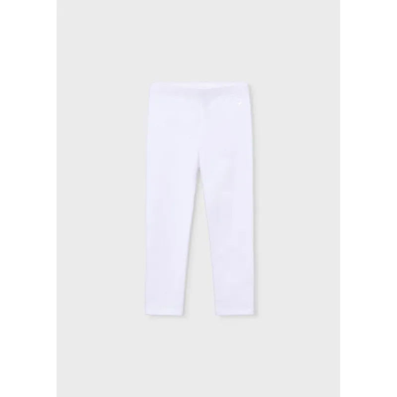 WHITE LONG LEGGINGS BASIC / 748-039