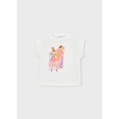 CEAM TSIRT GIRL PRINT RUFFLE TRIM SLEEVELESS / 3005-075