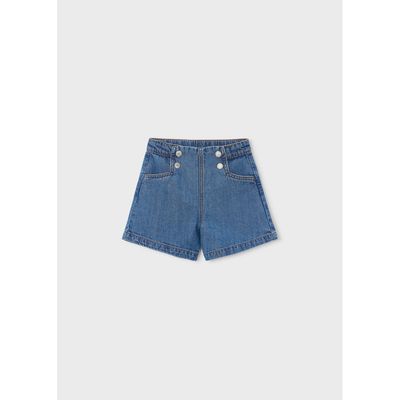 DARK BLUE DENIM BERMUDA SHORTS / 3224-056