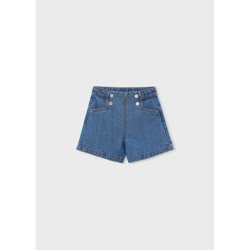 DARK BLUE DENIM BERMUDA SHORTS / 3224-056